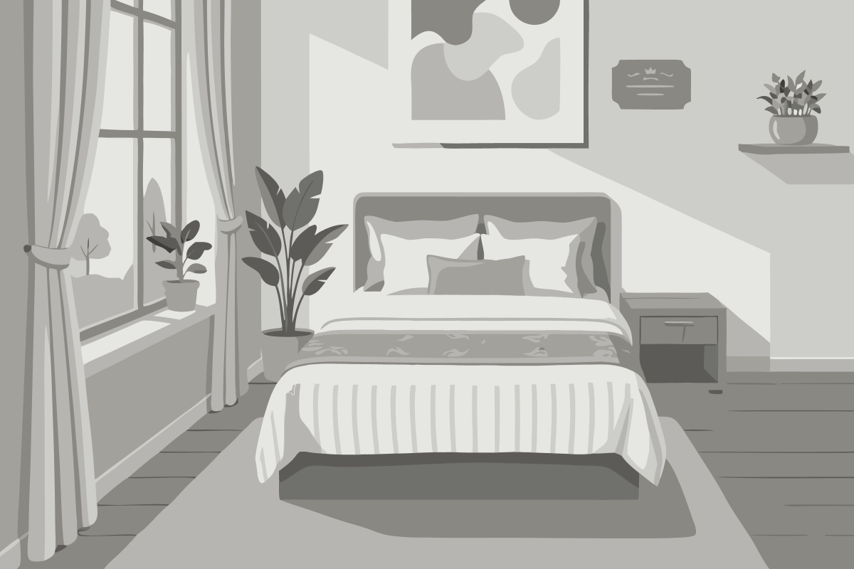 Monolocale con Letto alla Francese